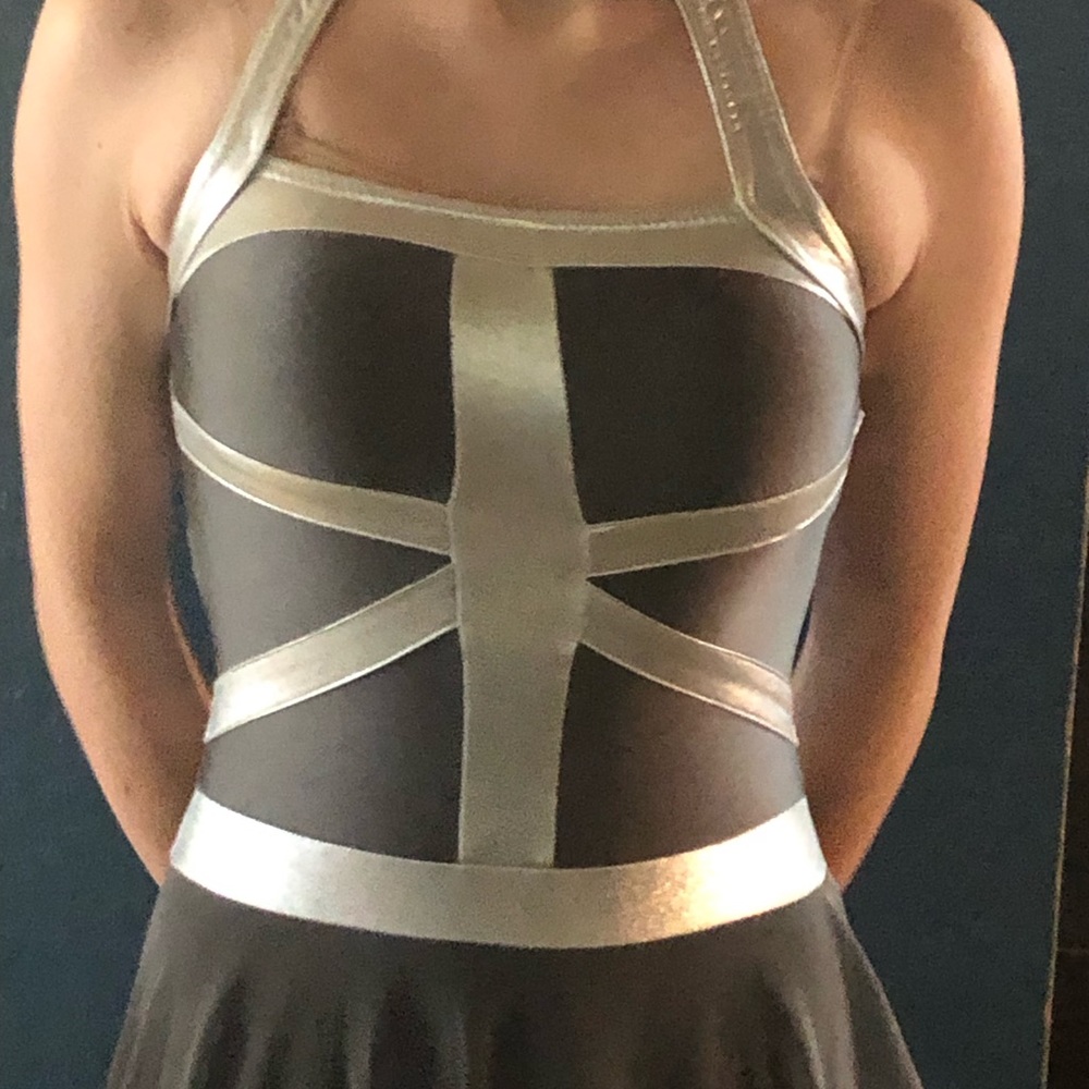 Large Child Gray Dance costume